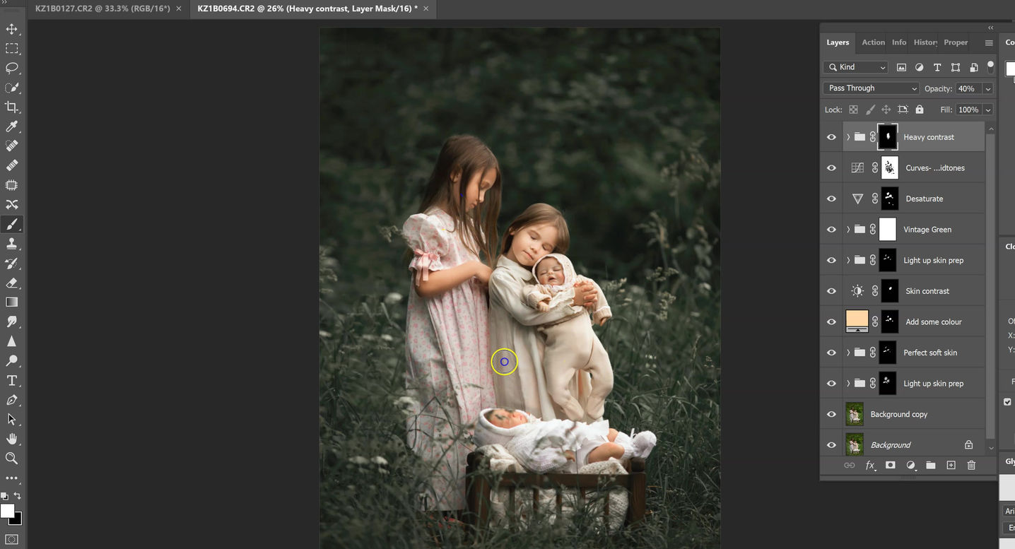 Vintage Sisters ACTIONS TUTORIAL